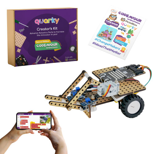 Quarky Creators' Kit for Codeavour 民工把奶头吸得又大又长
