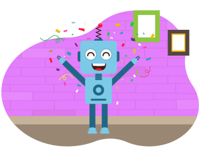 Happy Robot Party Image