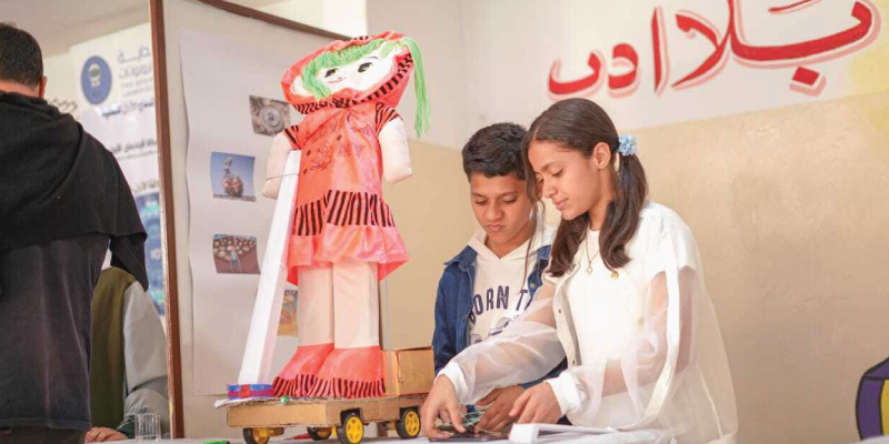 Libyan students engage in project-based learning at Codeavour 5.0 欧美18p, showcasing the role of technology in education