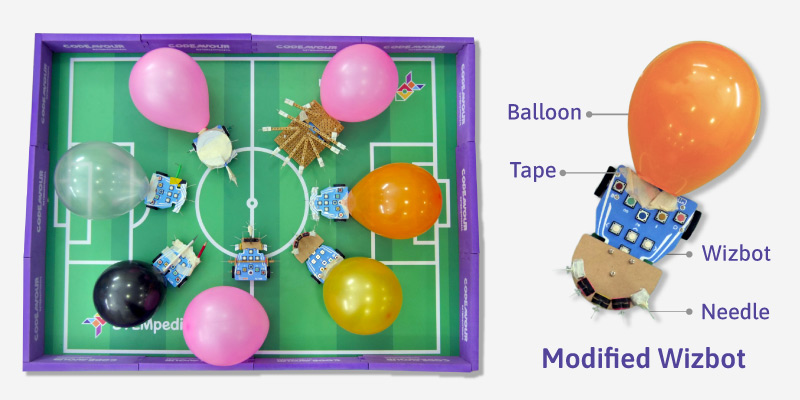 Balloon Popup STEM game for robotics competitions