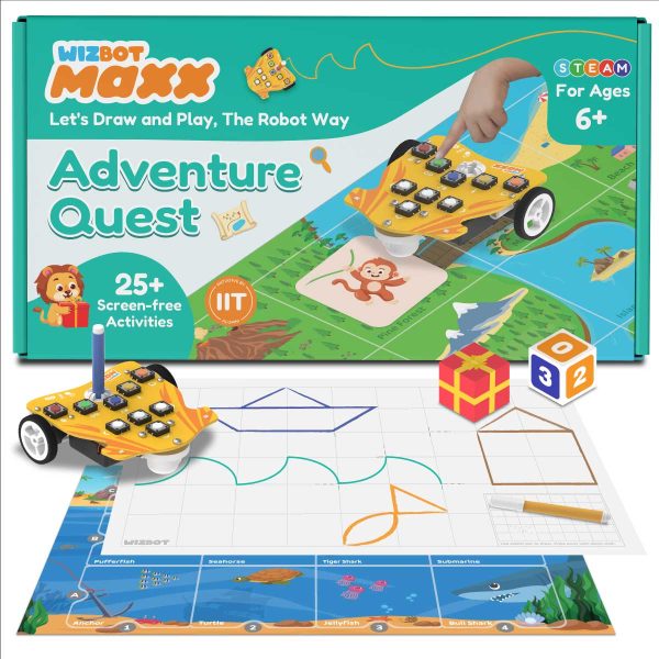 Wizbot Maxx Adevnture Quest Kit for 一树梨花压海棠电影 play time with robot toy for kids