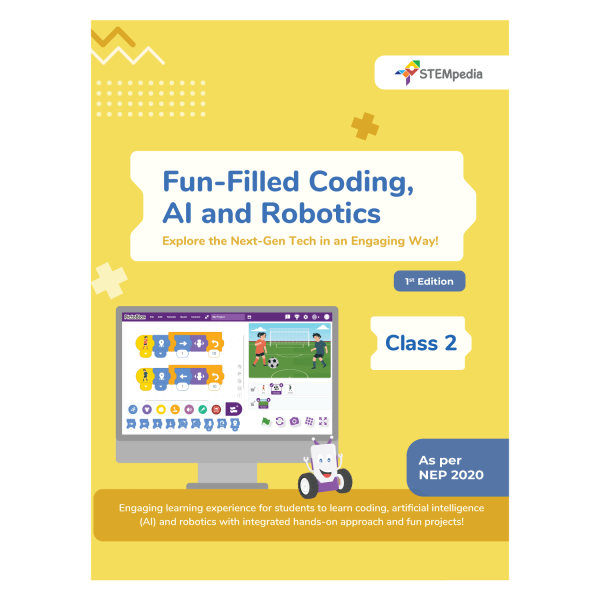 Fun Filled Coding, AI and Robotics Book for Class 2